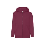 Sudadera infantil con capucha y cremallera sin cordón de seguridad, en algodón-poliéster, para personalizar con logo