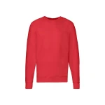 Sudadera gris Fruit of the Loom mod. Lightweight con mangas raglan, para personalizar con logo