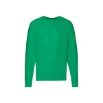 Sudadera gris Fruit of the Loom mod. Lightweight con mangas raglan, para personalizar con logo