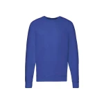 Sudadera gris Fruit of the Loom mod. Lightweight con mangas raglan, para personalizar con logo