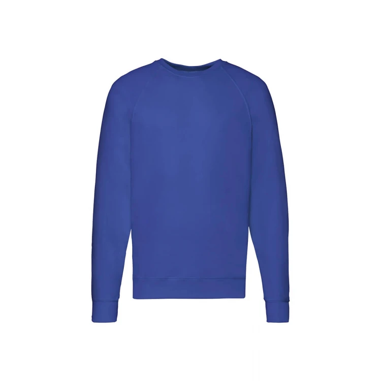 Sudadera gris Fruit of the Loom mod. Lightweight con mangas raglan, para personalizar con logo