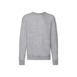 Sudadera gris Fruit of the Loom mod. Lightweight con mangas raglan, para personalizar con logo
