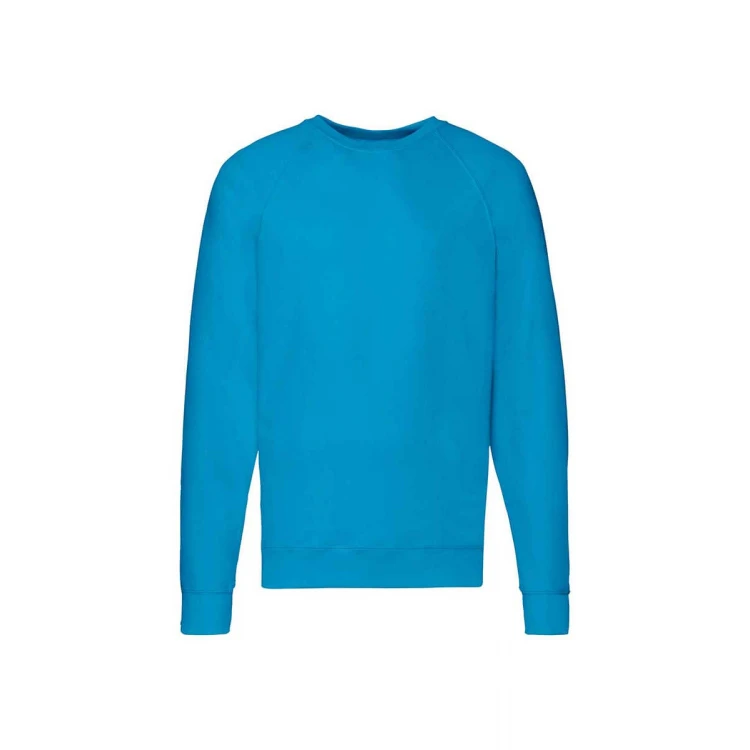 Sudadera gris Fruit of the Loom mod. Lightweight con mangas raglan, para personalizar con logo