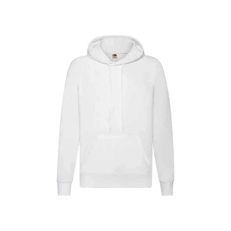 Sudadera con capucha FRUIT OF THE LOOM Lightweight en mezcla algodón-poliéster, vista frontal para personalizar