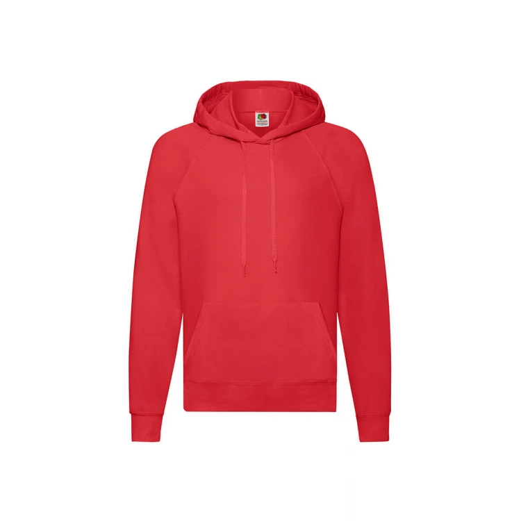 Sudadera con capucha FRUIT OF THE LOOM Lightweight en mezcla algodón-poliéster, vista frontal para personalizar