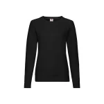 Sudadera ligera mujer FRUIT OF THE LOOM cuello redondo en algodón-poliéster, corte ajustado, para personalizar con logo