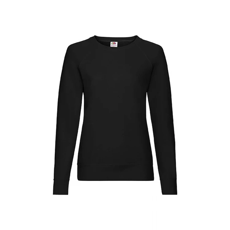 Sudadera ligera mujer FRUIT OF THE LOOM cuello redondo en algodón-poliéster, corte ajustado, para personalizar con logo
