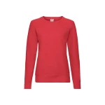 Sudadera ligera mujer FRUIT OF THE LOOM cuello redondo en algodón-poliéster, corte ajustado, para personalizar con logo