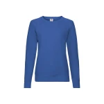 Sudadera ligera mujer FRUIT OF THE LOOM cuello redondo en algodón-poliéster, corte ajustado, para personalizar con logo