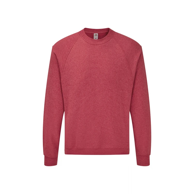 Sudadera cuello redondo FRUIT OF THE LOOM Original en algodón y poliéster, vista frontal, disponible para personalizar con logo