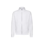 Sudadera FRUIT OF THE LOOM Premium con cremallera completa en algodón poliéster, bolsillos tipo canguro, lista para personalización de logo