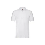 Polo de manga larga FRUIT OF THE LOOM mod. Premium con tres botones en tono y aberturas laterales