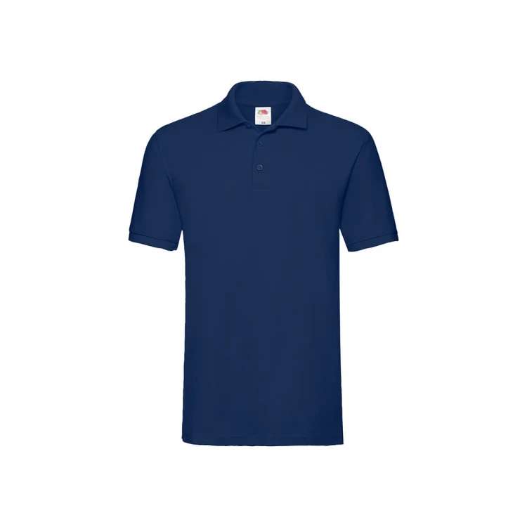 Polo de manga larga FRUIT OF THE LOOM mod. Premium con tres botones en tono y aberturas laterales