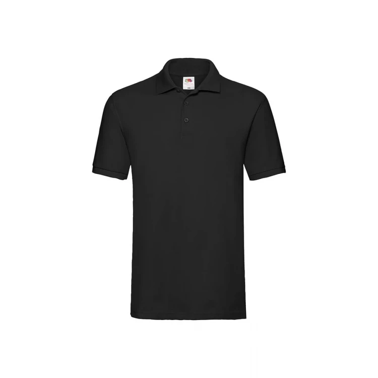 Polo de manga larga FRUIT OF THE LOOM mod. Premium con tres botones en tono y aberturas laterales