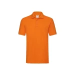 Polo de manga larga FRUIT OF THE LOOM mod. Premium con tres botones en tono y aberturas laterales