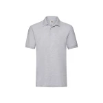 Polo de manga larga FRUIT OF THE LOOM mod. Premium con tres botones en tono y aberturas laterales