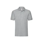 Polo de manga larga FRUIT OF THE LOOM mod. Premium con tres botones en tono y aberturas laterales