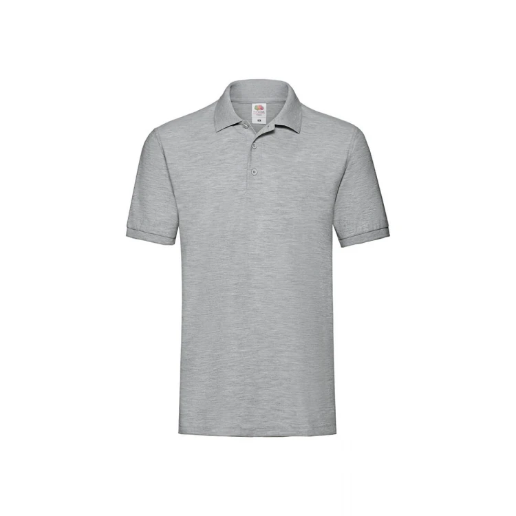 Polo de manga larga FRUIT OF THE LOOM mod. Premium con tres botones en tono y aberturas laterales