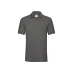 Polo de manga larga FRUIT OF THE LOOM mod. Premium con tres botones en tono y aberturas laterales