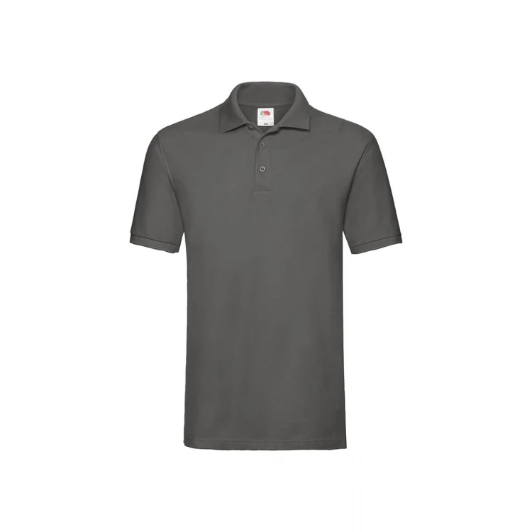 Polo de manga larga FRUIT OF THE LOOM mod. Premium con tres botones en tono y aberturas laterales