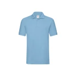 Polo de manga larga FRUIT OF THE LOOM mod. Premium con tres botones en tono y aberturas laterales