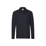 Polo FRUIT OF THE LOOM mod. Premium LS manga larga en algodón con cuello de tres botones, lista para personalizar con logo