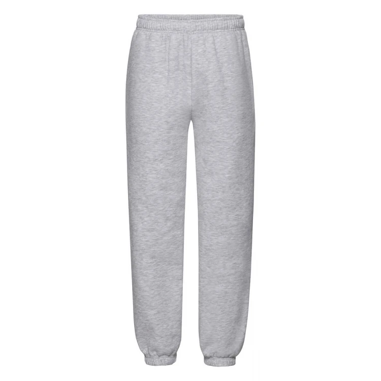 Pantalone bambino in felpa grigia FRUIT OF THE LOOM Premium con elastico, da personalizzare con logo