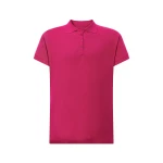 Polo piqué mujer JHK Curves en algodón peinado con cuello y botones, lista para personalizar