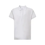 Polo piqué mujer JHK Curves en algodón peinado con cuello y botones, lista para personalizar