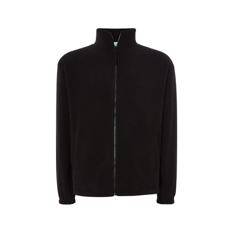 Pile uomo JHK con zip intera in poliestere riciclato, da personalizzare con logo