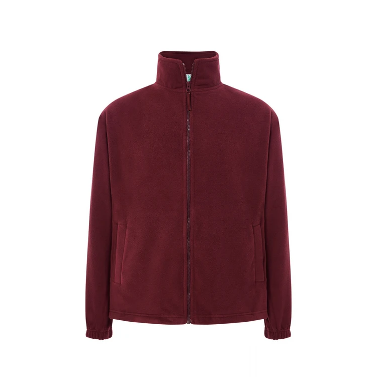 Pile uomo JHK con zip intera in poliestere riciclato, da personalizzare con logo