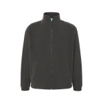 Pile uomo JHK con zip intera in poliestere riciclato, da personalizzare con logo
