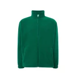 Pile uomo JHK con zip intera in poliestere riciclato, da personalizzare con logo