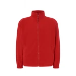 Pile uomo JHK con zip intera in poliestere riciclato, da personalizzare con logo