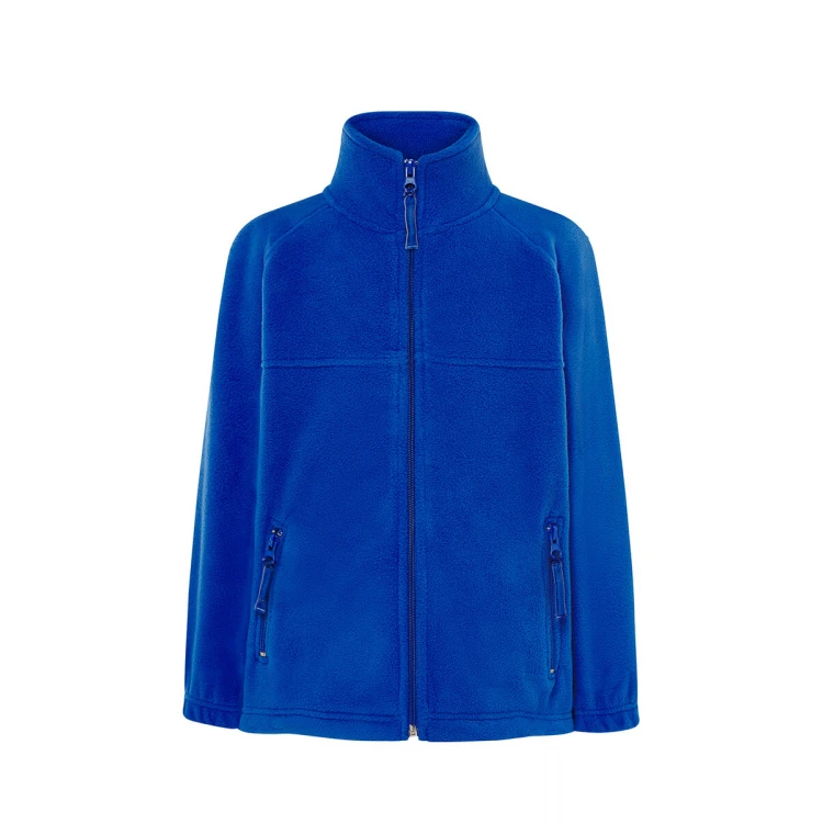 Polaire enfant JHK avec fermeture zippée intégrale en polyester recyclé, disponible à personnaliser pour l'école