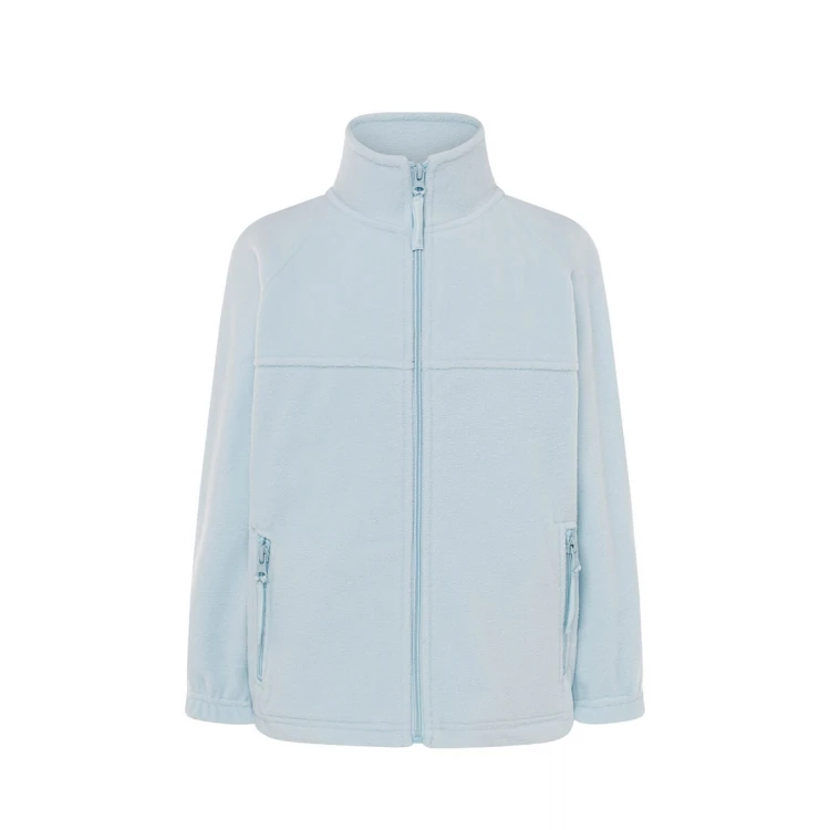 Polaire enfant JHK avec fermeture zippée intégrale en polyester recyclé, disponible à personnaliser pour l'école