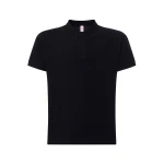 Polo con cuello y mangas cortas en algodón piqué, vista frontal, para personalizar con logo