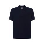 Polo con cuello y mangas cortas en algodón piqué, vista frontal, para personalizar con logo