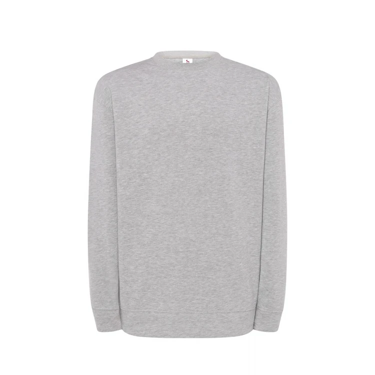 Sudadera cuello redondo JHK mod. JT en algodón y poliéster reciclado, tallas XS-3XL para personalizar con logo corporativo