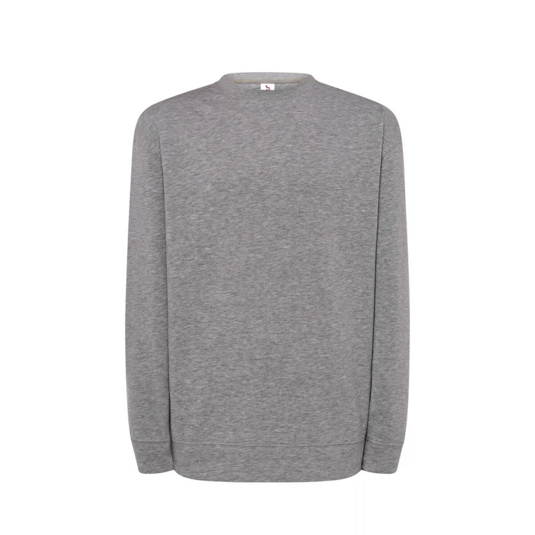 Sudadera cuello redondo JHK mod. JT en algodón y poliéster reciclado, tallas XS-3XL para personalizar con logo corporativo