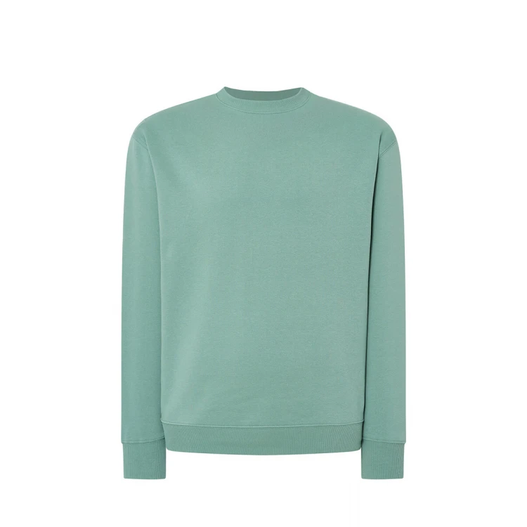 Sudadera cuello redondo JHK mod. JT en algodón y poliéster reciclado, tallas XS-3XL para personalizar con logo corporativo