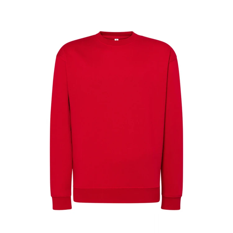Sudadera cuello redondo JHK mod. JT en algodón y poliéster reciclado, tallas XS-3XL para personalizar con logo corporativo