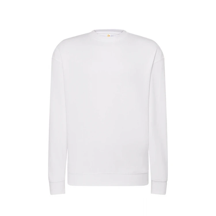 Sudadera cuello redondo JHK mod. JT en algodón y poliéster reciclado, tallas XS-3XL para personalizar con logo corporativo