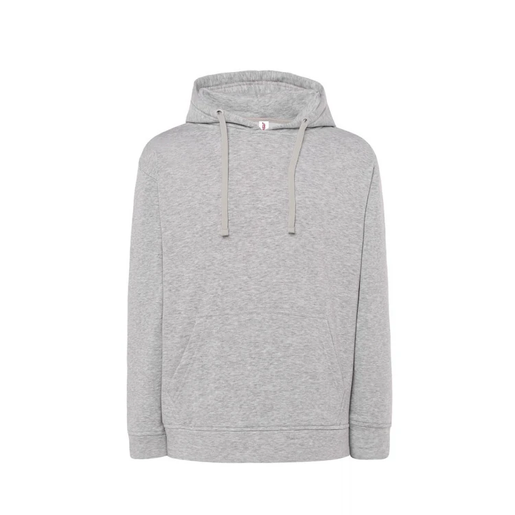Sudadera con capucha JHK mod. JT en algodón y poliéster reciclado, con bolsillo tipo canguro, para personalizar con logo