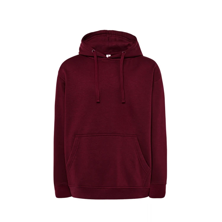 Sudadera con capucha JHK mod. JT en algodón y poliéster reciclado, con bolsillo tipo canguro, para personalizar con logo