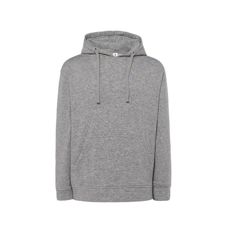 Sudadera con capucha JHK mod. JT en algodón y poliéster reciclado, con bolsillo tipo canguro, para personalizar con logo
