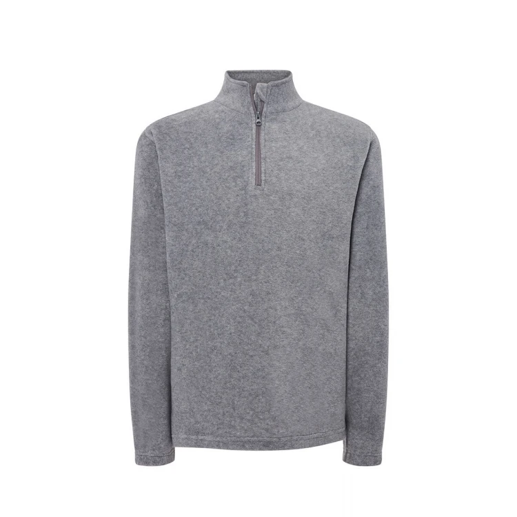 Polaire demi-zip en polyester recyclé disponible pour personnalisation avec logo