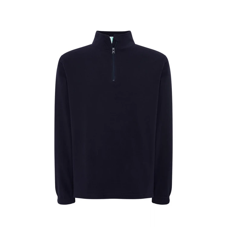 Polaire demi-zip en polyester recyclé disponible pour personnalisation avec logo