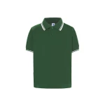 Polo piqué infantil JHK Regular Contrast con cuello a contraste, 100% algodón, para personalizar con logo