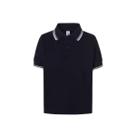 Polo piqué infantil JHK Regular Contrast con cuello a contraste, 100% algodón, para personalizar con logo